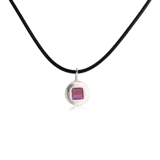 תליון עגול קלאסי עם ג'רוזלם ננו תנ"ך