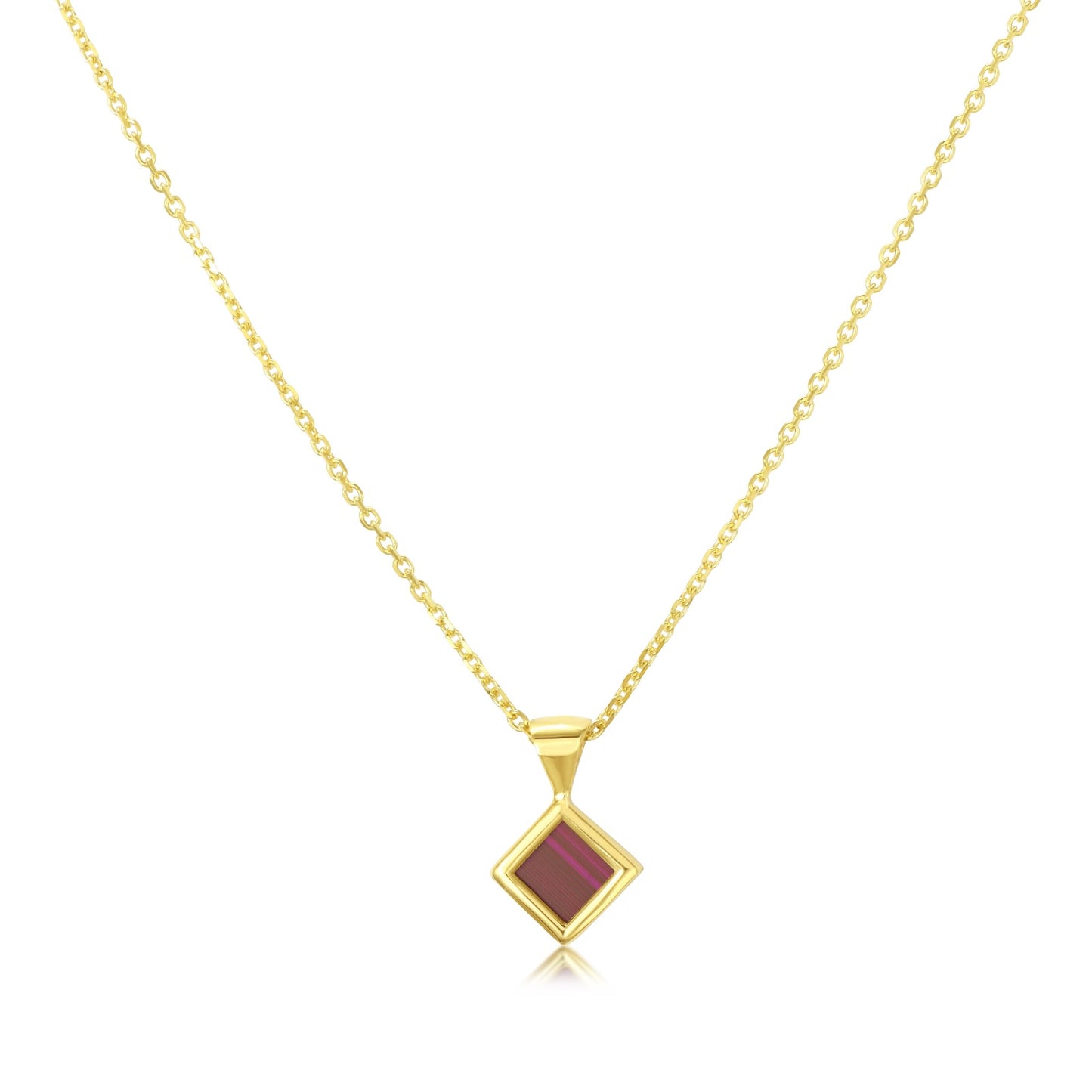 A 14 carat gold hosting necklace with nano biblical
