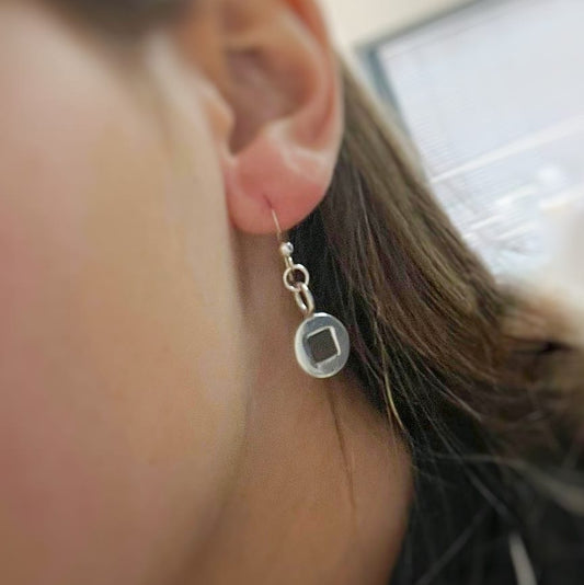 עגילי שרה- עיגול קלאסי עם ננו תנ"ך