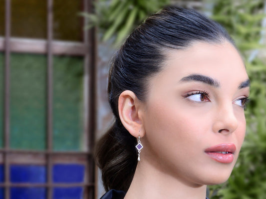 עגילי מעויינים עם טיפה- ננו תנ"ך