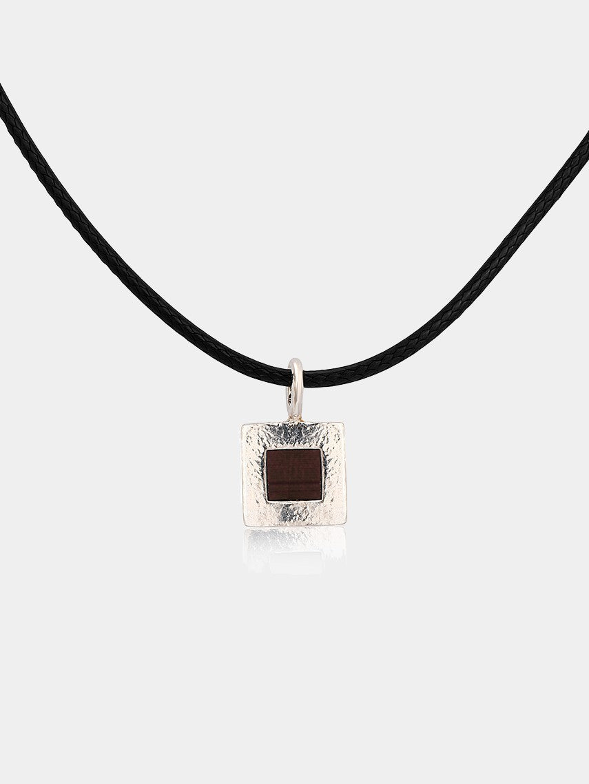 תליון כסף מרובע קלאסי ג'רוזלם ננו תנ"ך