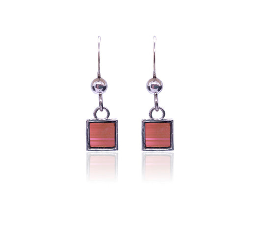 עגילי ריבועים עדינים ננו תנ"ך