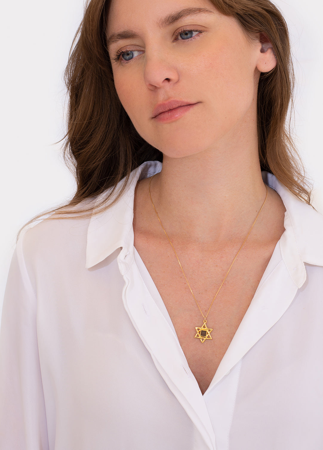 מגן דוד קלאסי משובץ ננו תנ"ך