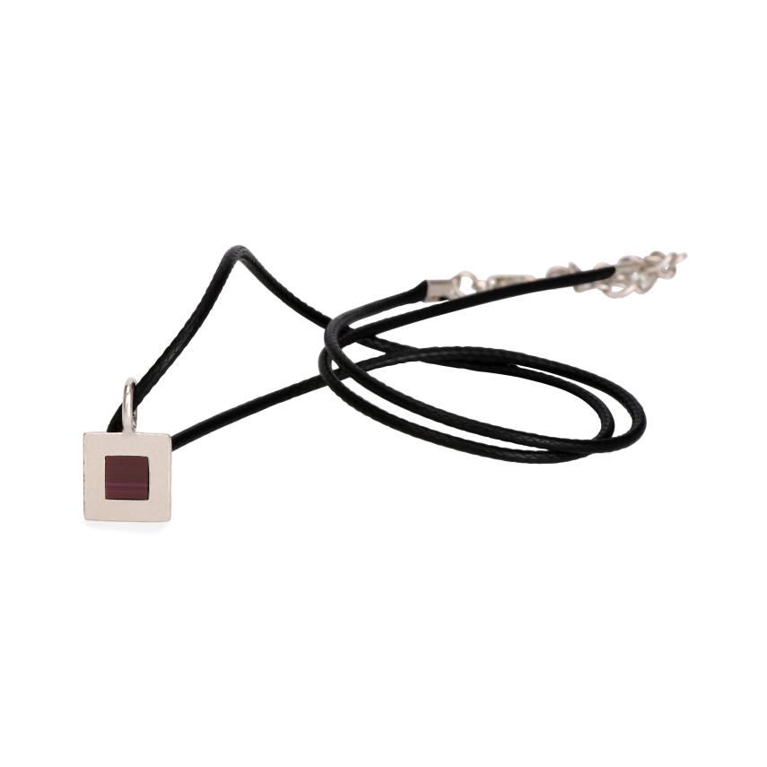 תליון כסף מרובע קלאסי ג'רוזלם ננו תנ"ך