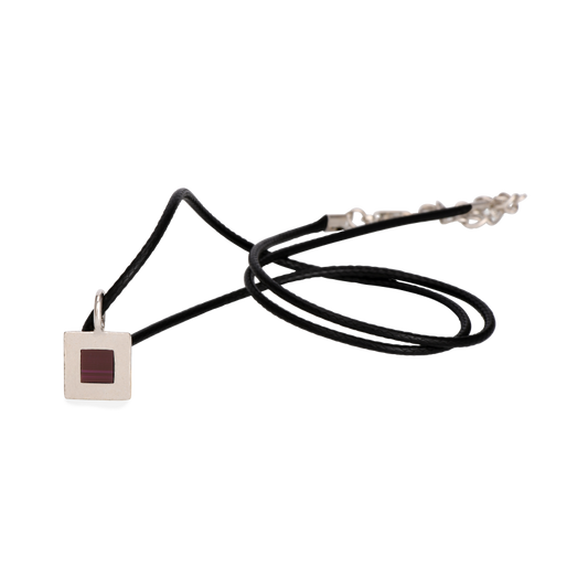 תליון כסף מרובע קלאסי ג'רוזלם ננו תנ"ך