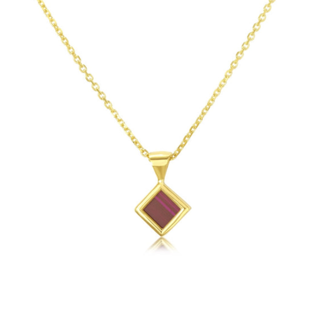 A 14 carat gold hosting necklace with nano biblical