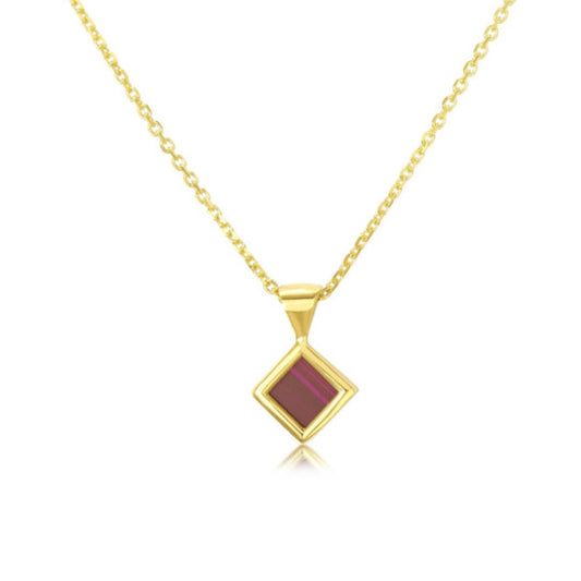 A 14 carat gold hosting necklace with nano biblical