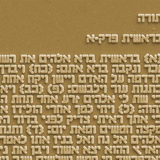 צמיד אינפינטי זהב 14 קראט עם ננו תנ"ך
