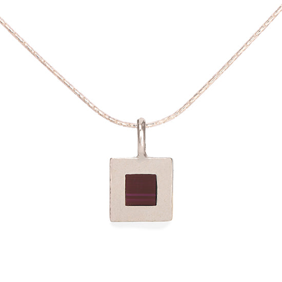 תליון כסף מרובע קלאסי ג'רוזלם ננו תנ"ך