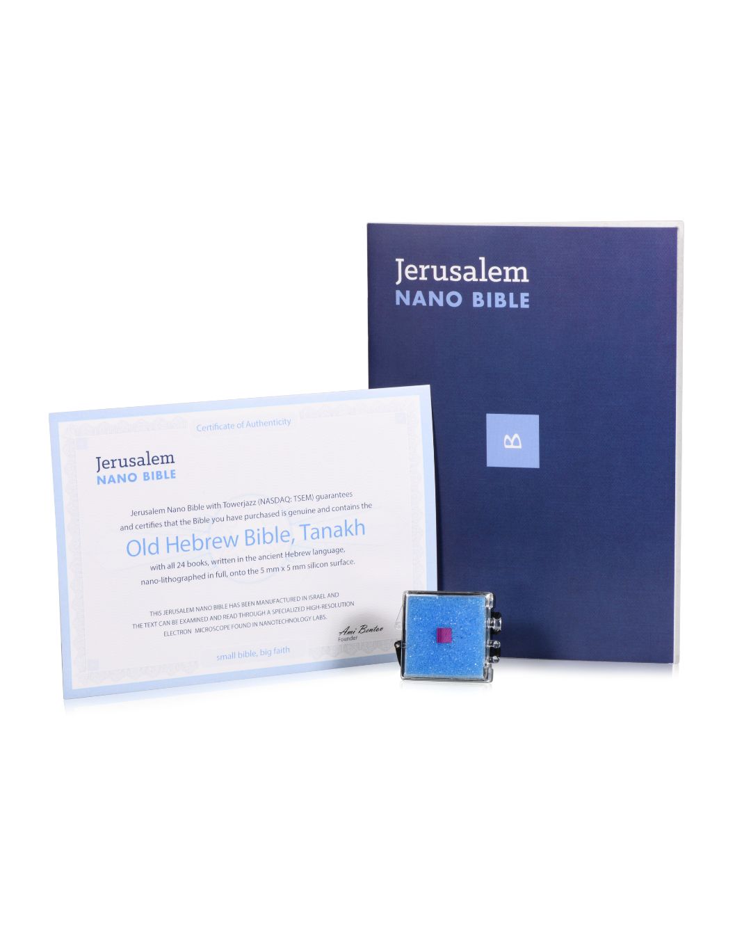 Medal of Courage inlaid with the Original Nano Bible